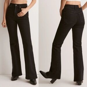 Madewell- The Perfect Vintage Flare Jean in Sherborn Wash Black Size 28